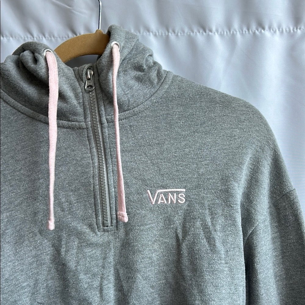 Vans Gray with pink strings Cowl Neck Sweater